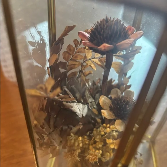Dried Floral Vintage Chic Gold Case Persevered Flowers So Unique Final Sale